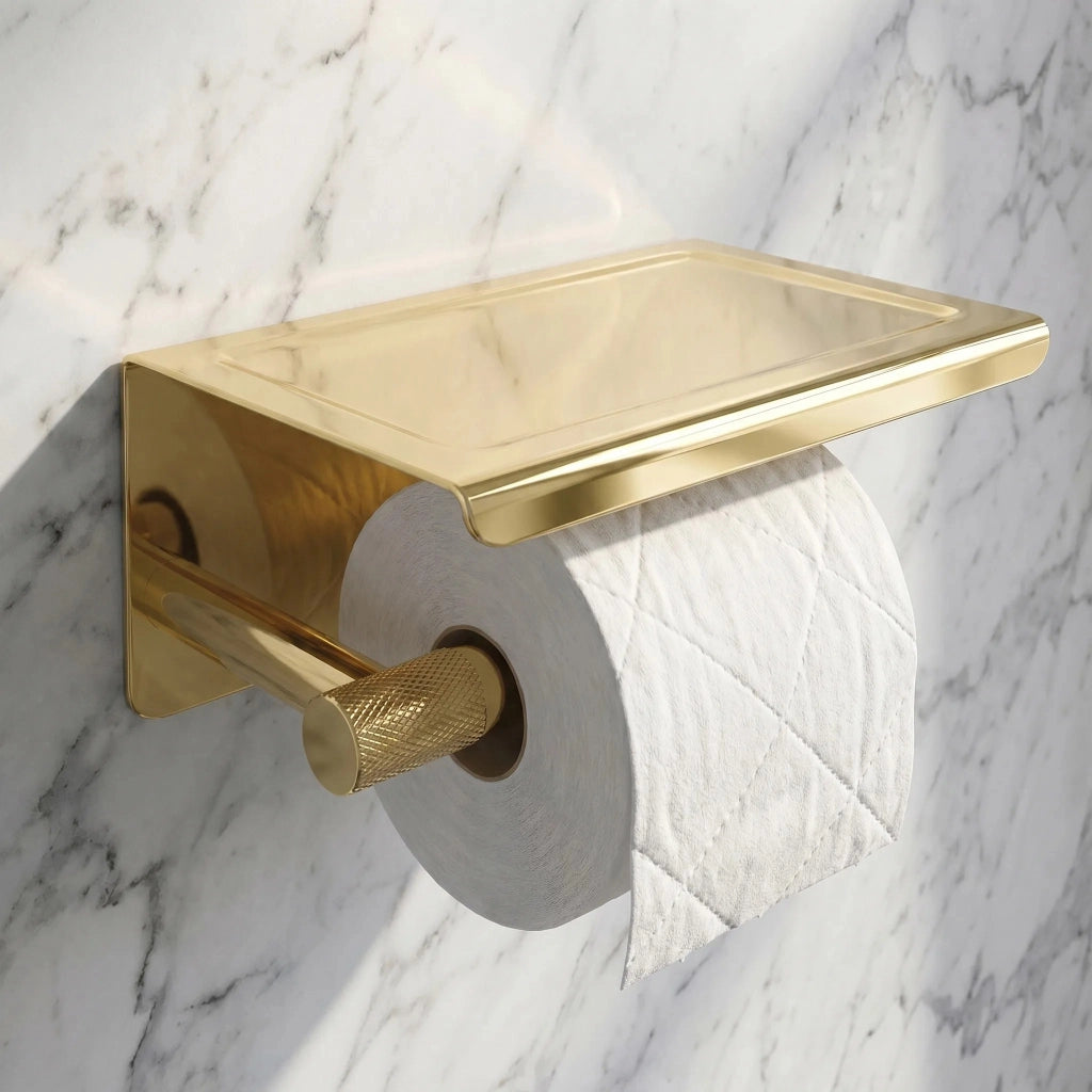 Portarotolo Con Ripiano 6613 Modern Gold