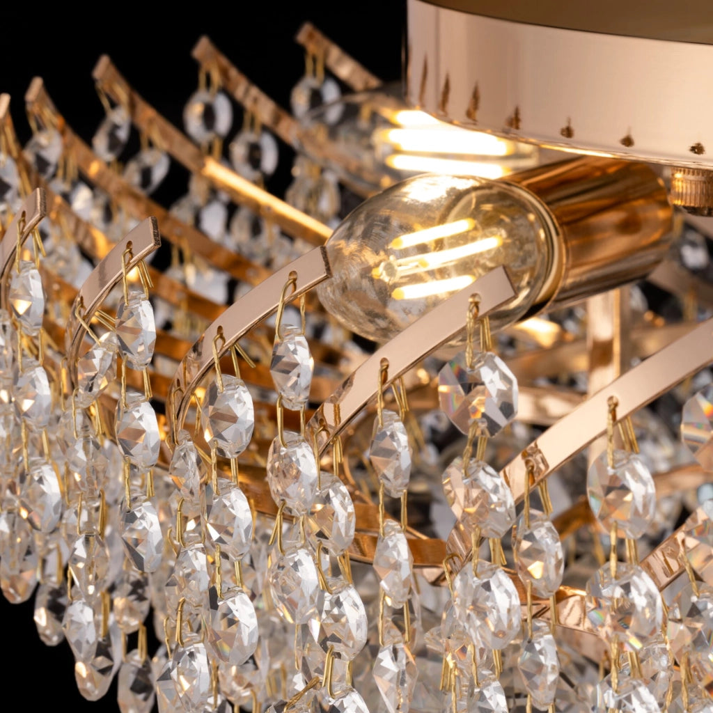 Lampadario Karolina cristallo ottone 9 luci Maytoni