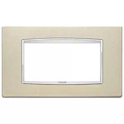 VIMAR EIKON - PLACCA CLASSIC 4M CHAMPAGNE METAL