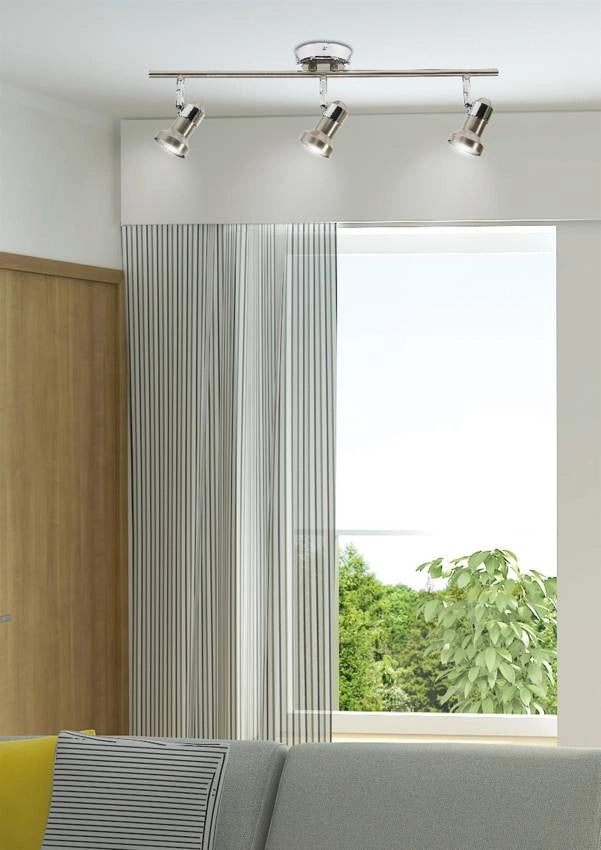 Barra faretti soffitto Candellux ARKON 3xGU10 orientabili cromo