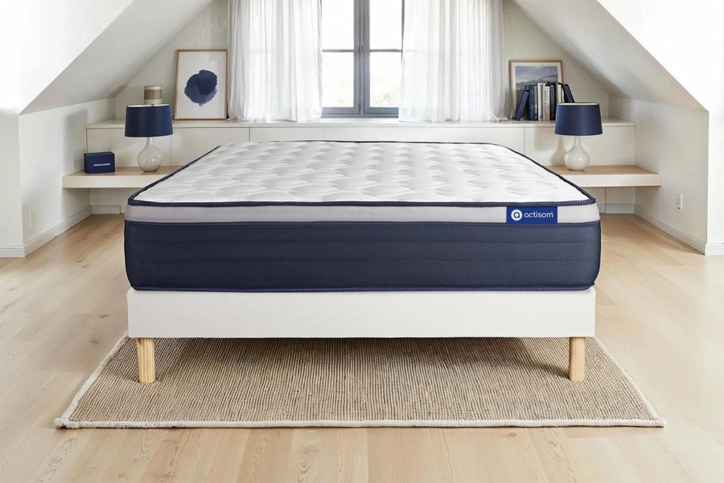 Kit rete e materasso Actiflex max 130x210cm - Spessore : 26cm - Molle insacchettate e memory foam - rigido