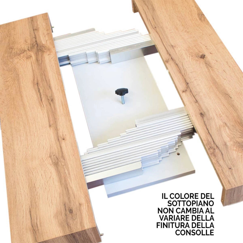 Consolle allungabile 90x40/196 cm Roxel Small Noce