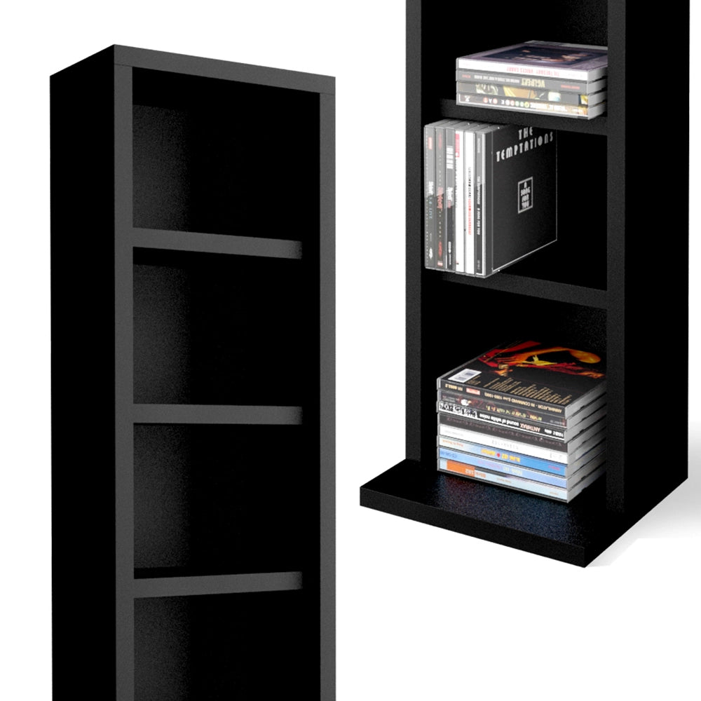 Vicco Scaffale porta cd Nero 21 x 91.8 cm