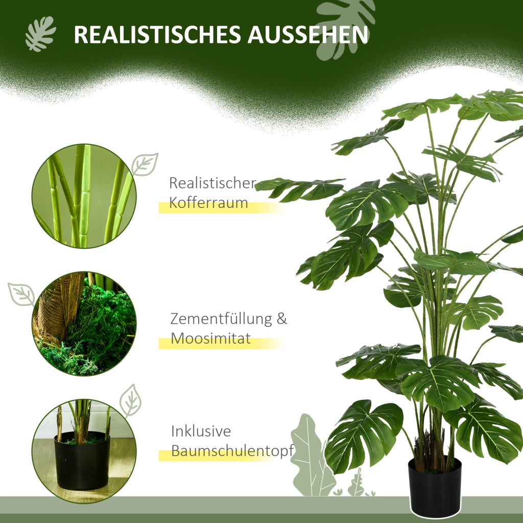 Pianta Artificiale 180 cm ¨C Xylo ¨C con Vaso e Muschio, Verde Realistico
