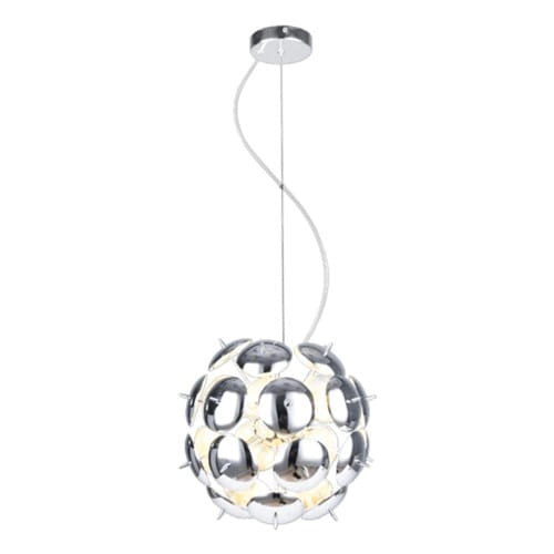 Lampadario Lampex Muskat 8 luci cromato Ø36cm moderno E14