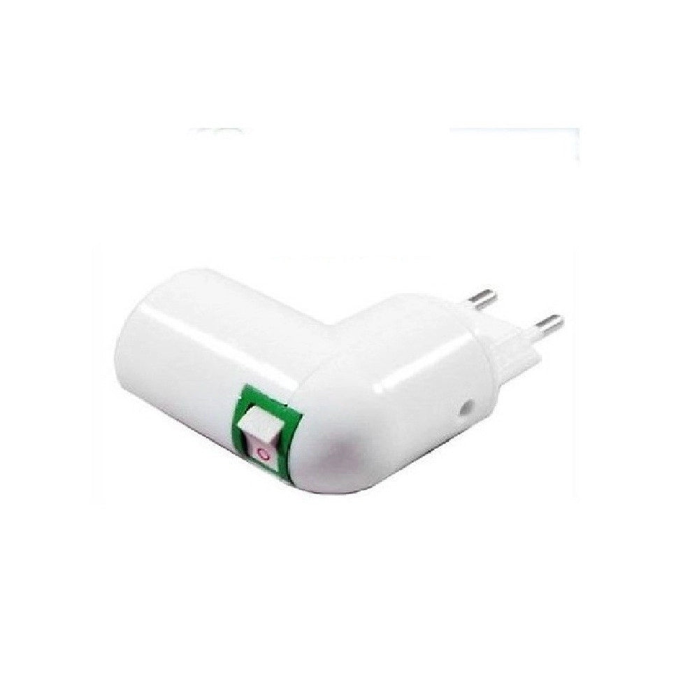 Trade Shop - Porta Lampada Adattatore Attacco E27 O E14 Con Interruttore Portalampada Spina -       -e14-