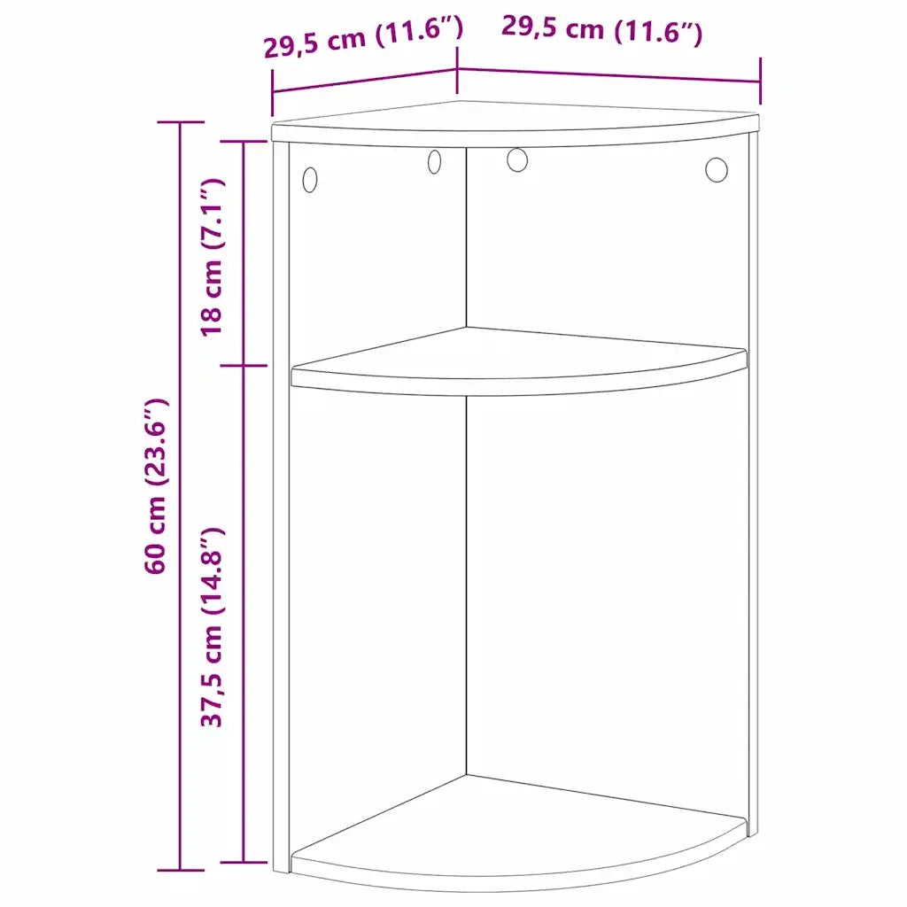 Tavolino | Tavolo laterale Legno vecchio 29,6 x 29,6 x 60 cm Legno multistrato