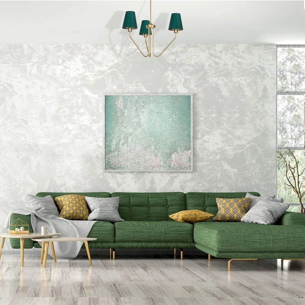 Lampadario Milagro Victoria 3 luci E27 verde ottone