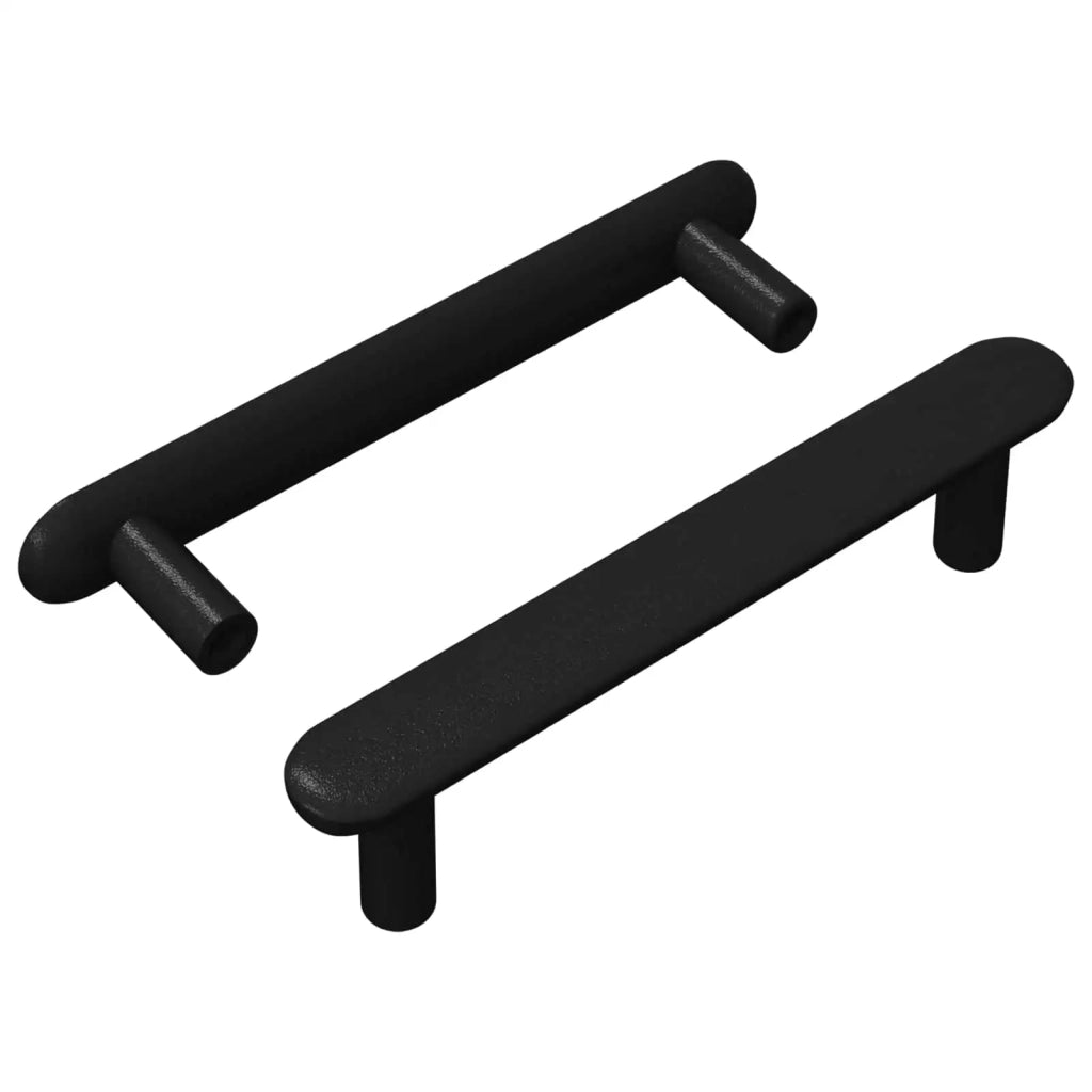 Maniglia per Armadio 2 pcs Nero 121 x 16.6 x 28.3 mm Ferro 864727