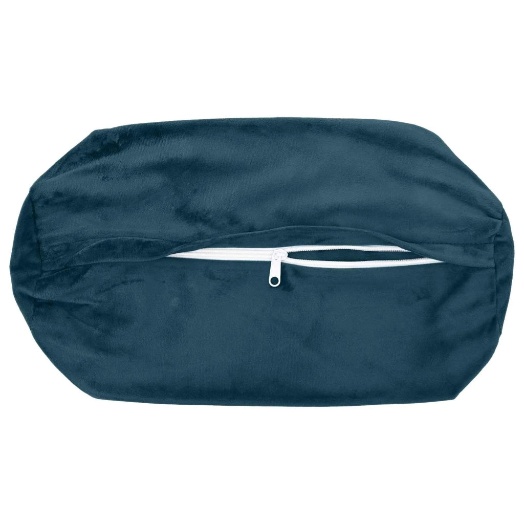 Cuscino con cuscino HEERLEN 6 pz Blu Velluto 929986