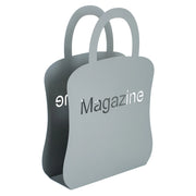 Portariviste in ferro battuto grigio 26x8x38h