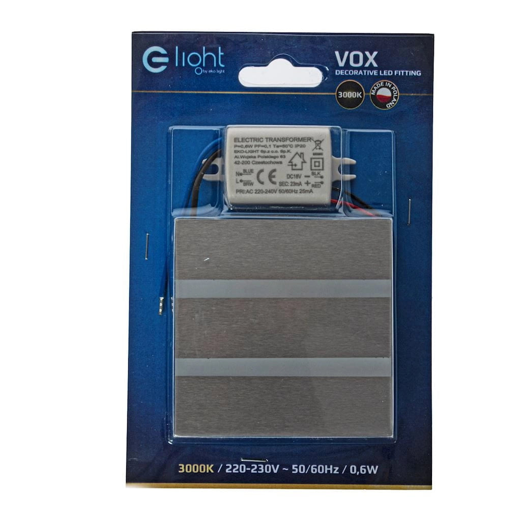 Lampada da scala LED incasso VOX EKS3836 0,6W 3000K