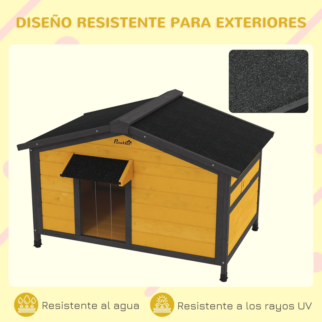 Casetta per Cani ¨C Minimal ¨C Legno Naturale 97x72x65 cm