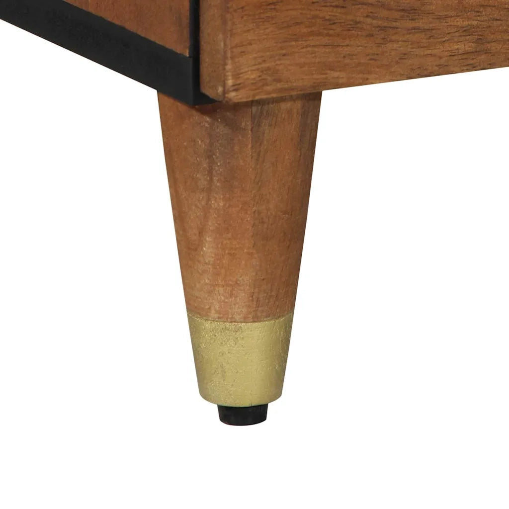 Credenza Marrone 80 x 33 x 75 cm Legno di mango massello 4018763