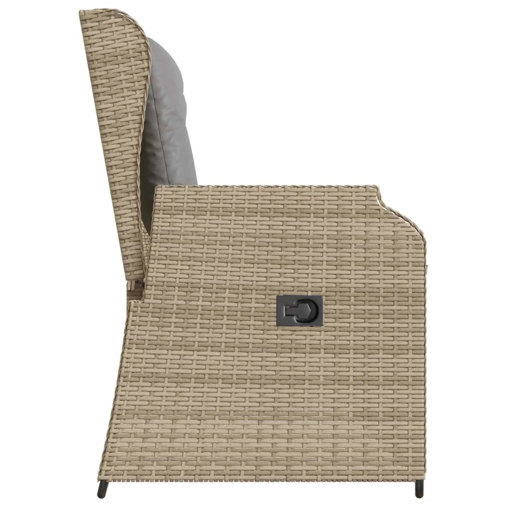 Panchina da giardino Beige polyrattan 3394461