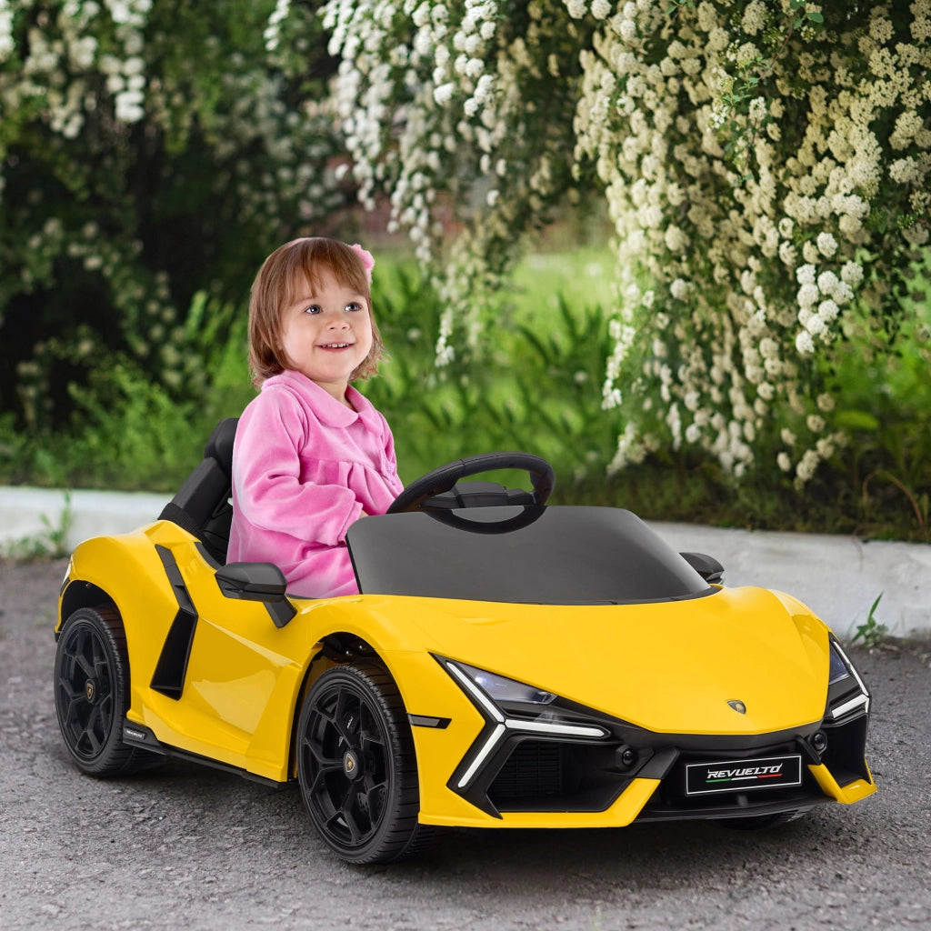 Auto elettrica per bambini ¨C Minimal ¨C 12V telecomando giallo