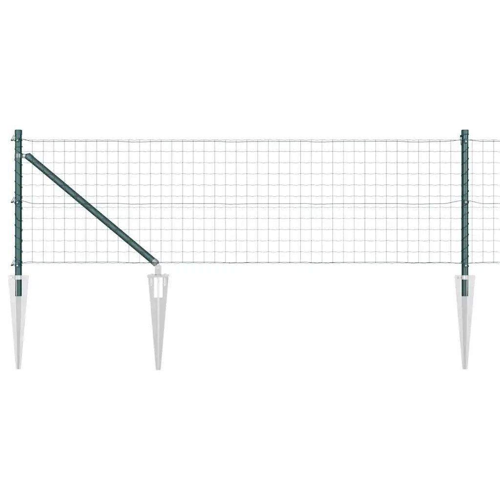 Recinzione con Posto Verde 0,6 x 50 m Acciaio e PVC 3350602