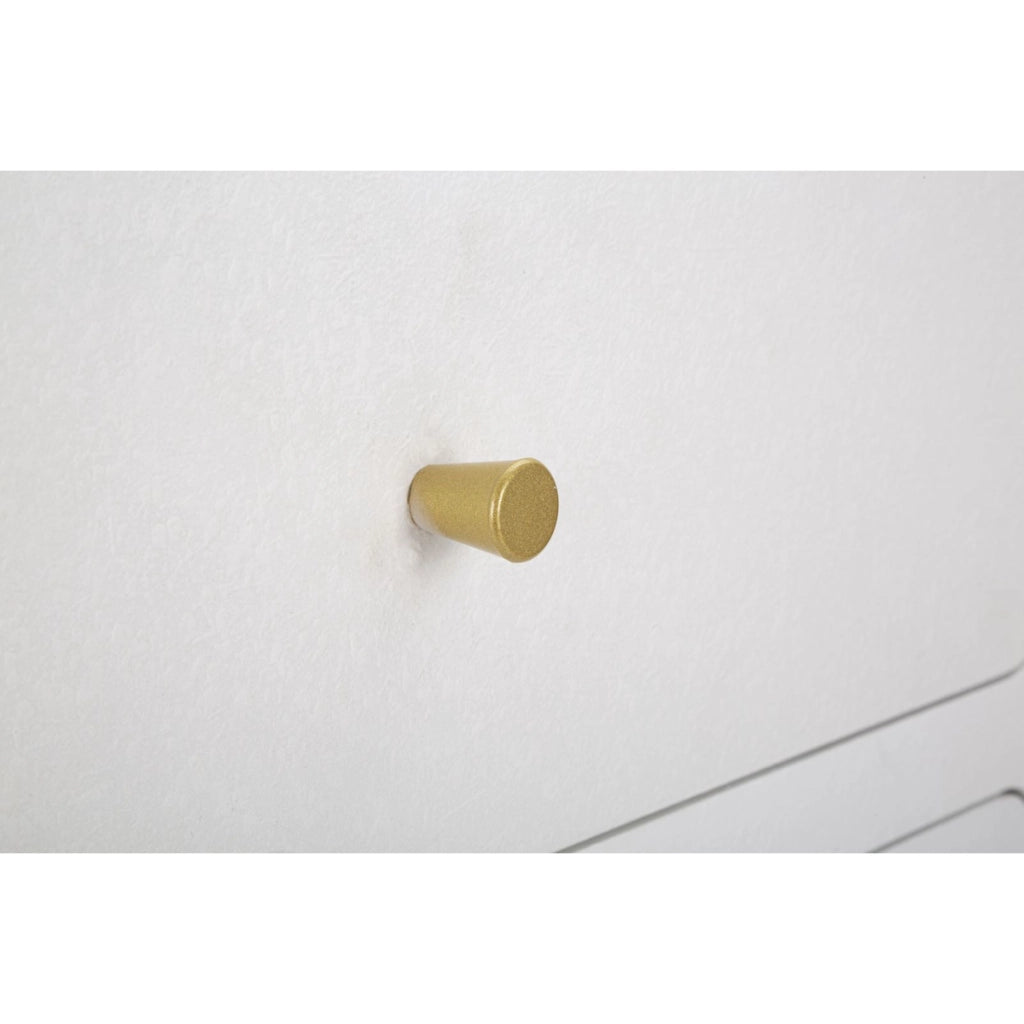 Comodino VKH16, Bianco, MDF, 60x32x79 cm