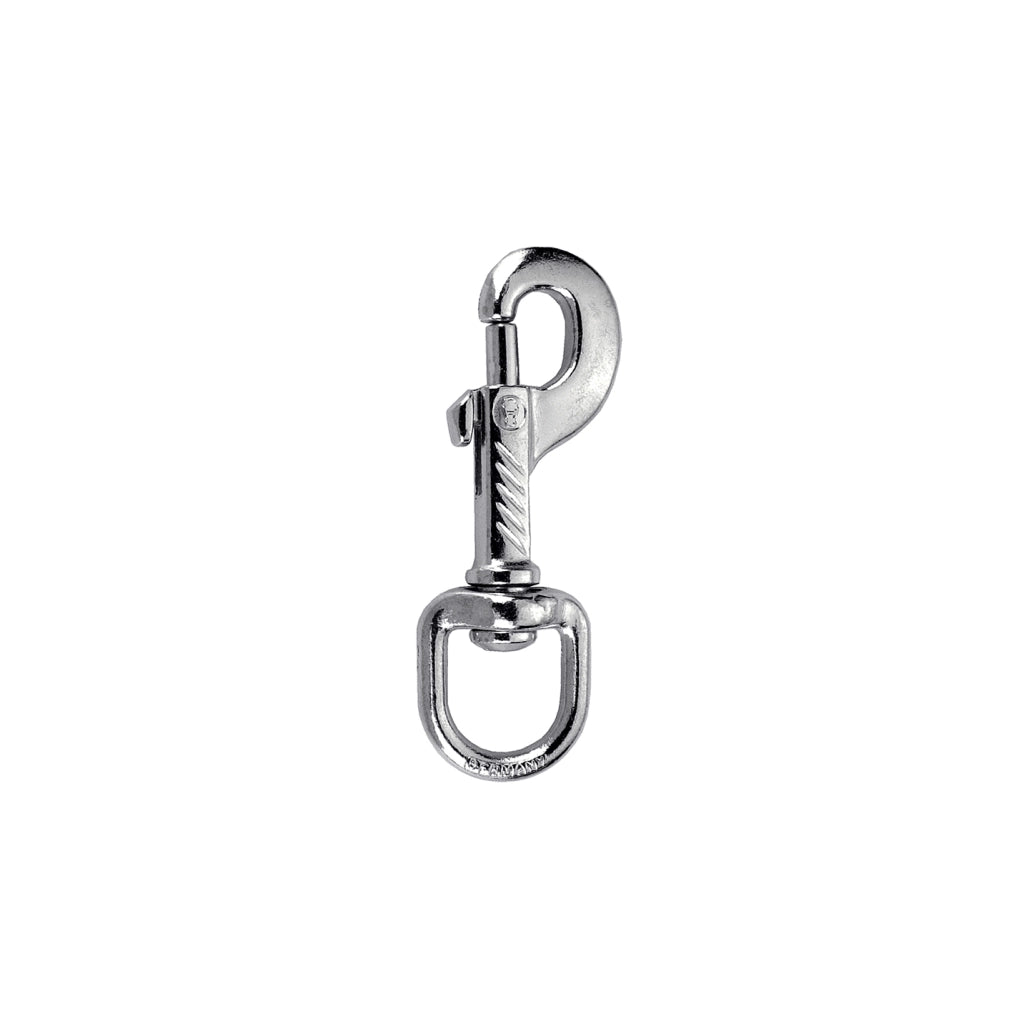 Moschettone con anello girevole 78 mm.