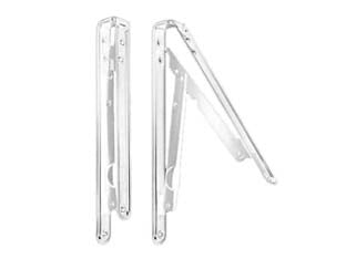MENSOLE PIEGHEVOLI BIANCHE- - mm.200x200 colore bianco - 2 pezzi