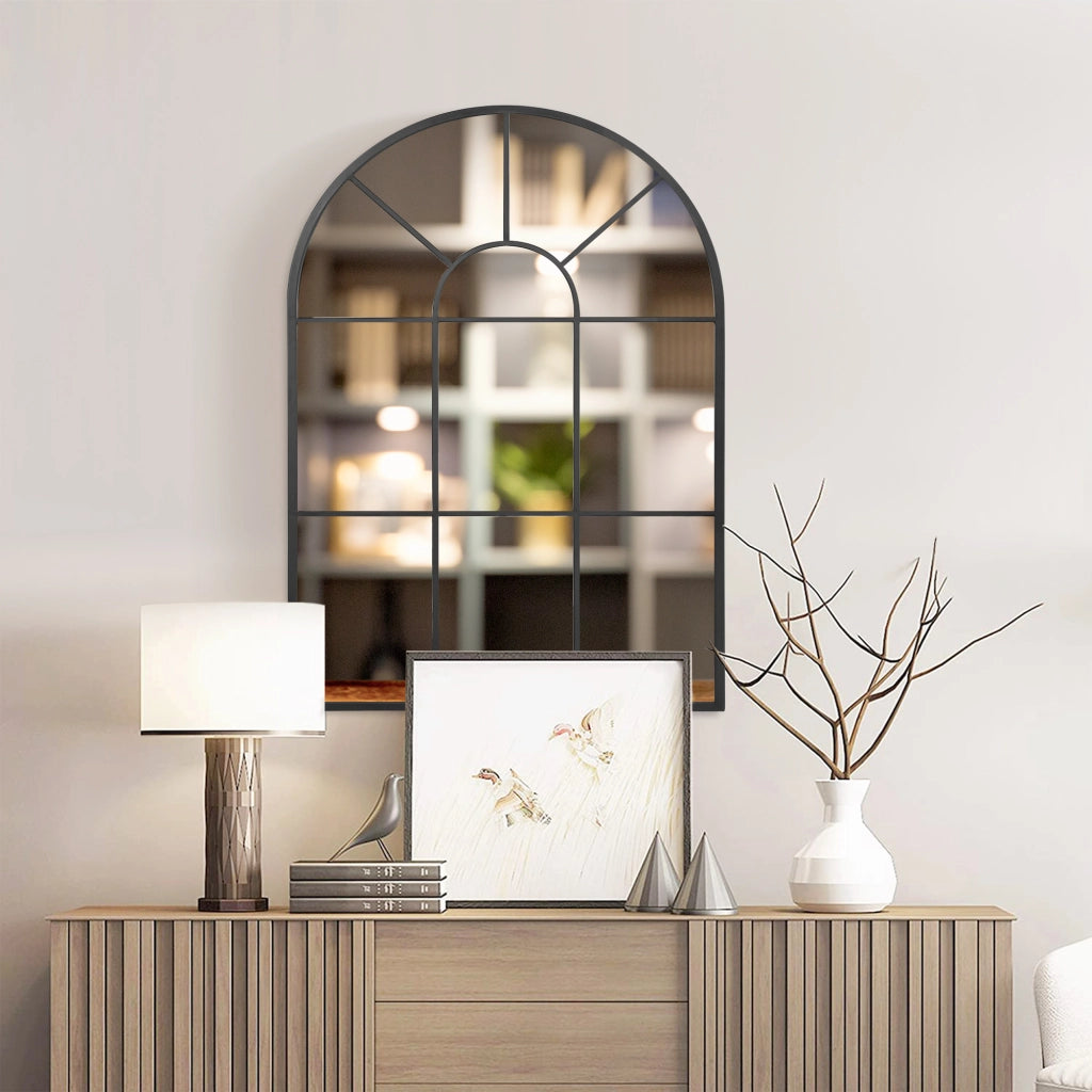 Specchio Decorativo da Parete ¨C Minimal ¨C Nero 60x91cm
