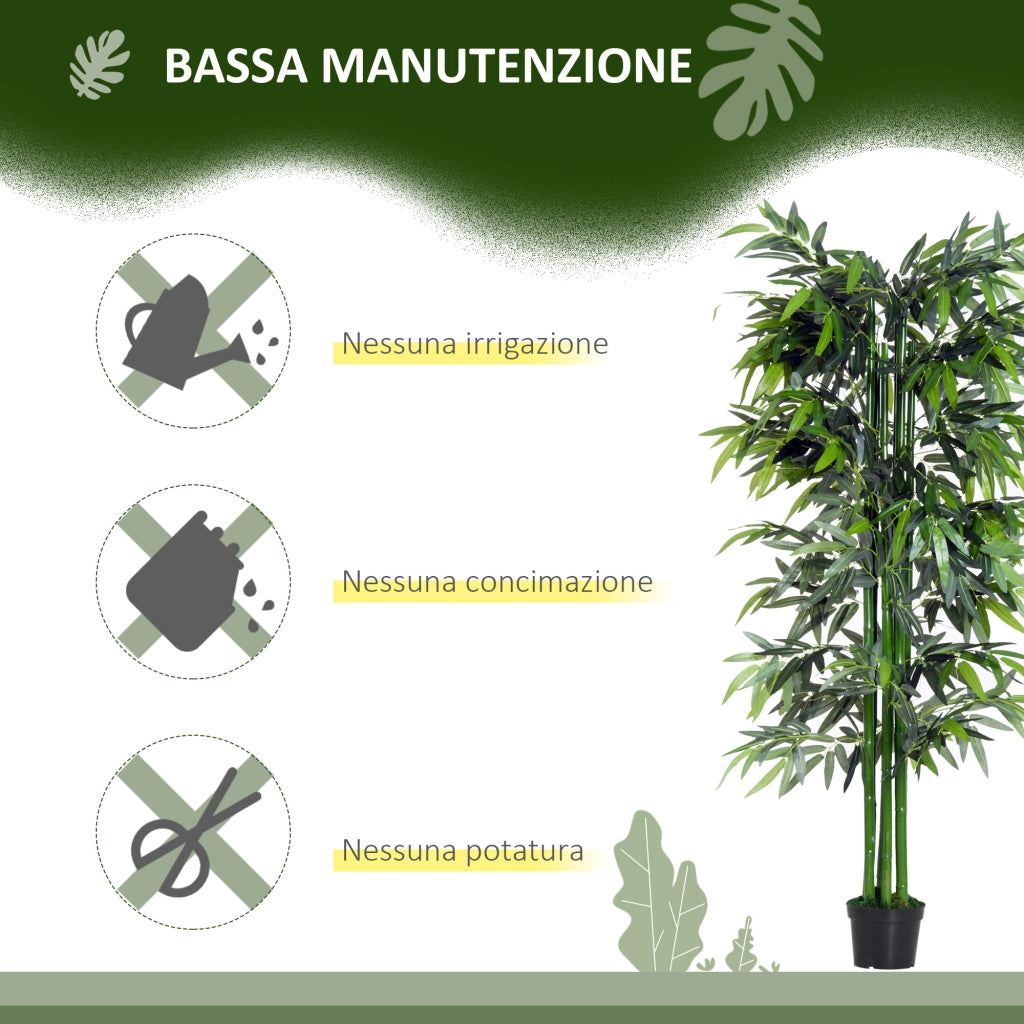 Bamb¨´ Artificiale 180cm ¨C Xylo ¨C Pianta Decorativa per Interni ed Esterni