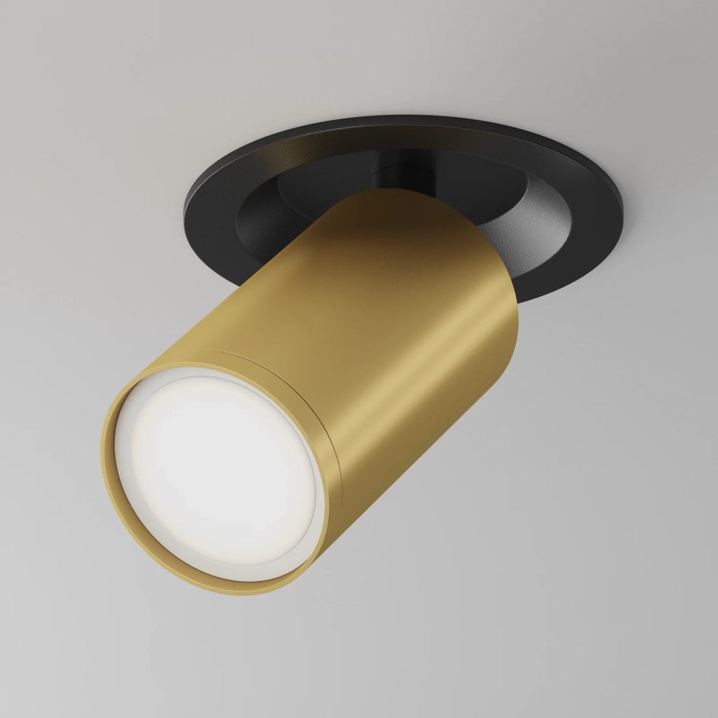 Maytoni Lampada da Incasso FOCUS S 1 luce GU10 nero alluminio