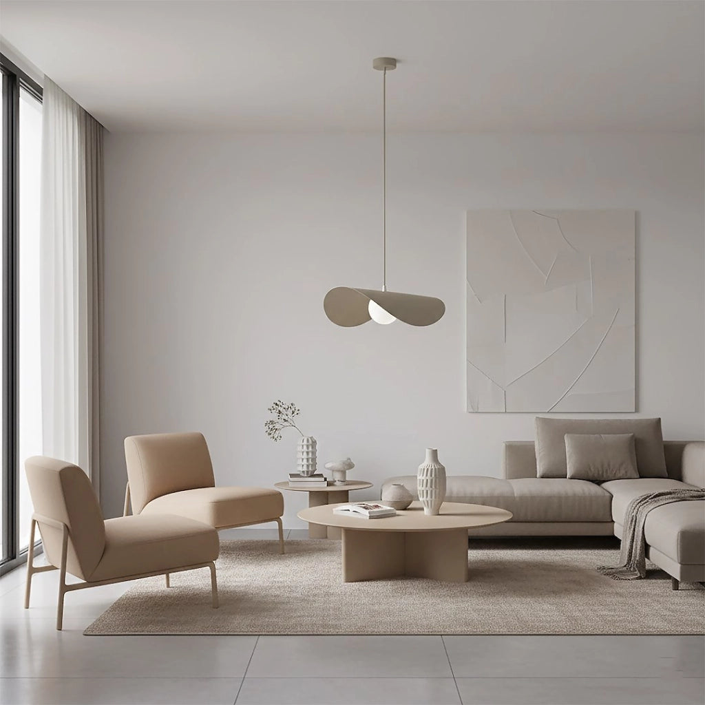 Lampada a sospensione RITUAL beige bianco 1xG9 Emibig