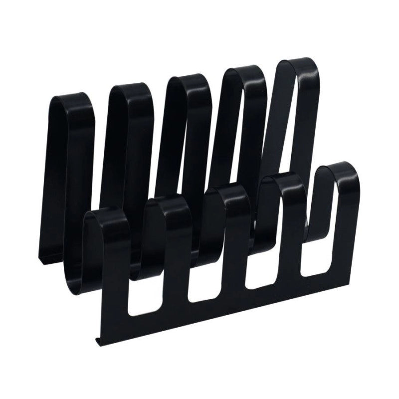 Portariviste metallo nero 4 posti cm 31x19h22