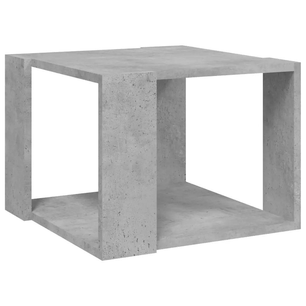Tavolino da Salotto Grigio Cemento 40x40x30cm Legno Multistrato 806314