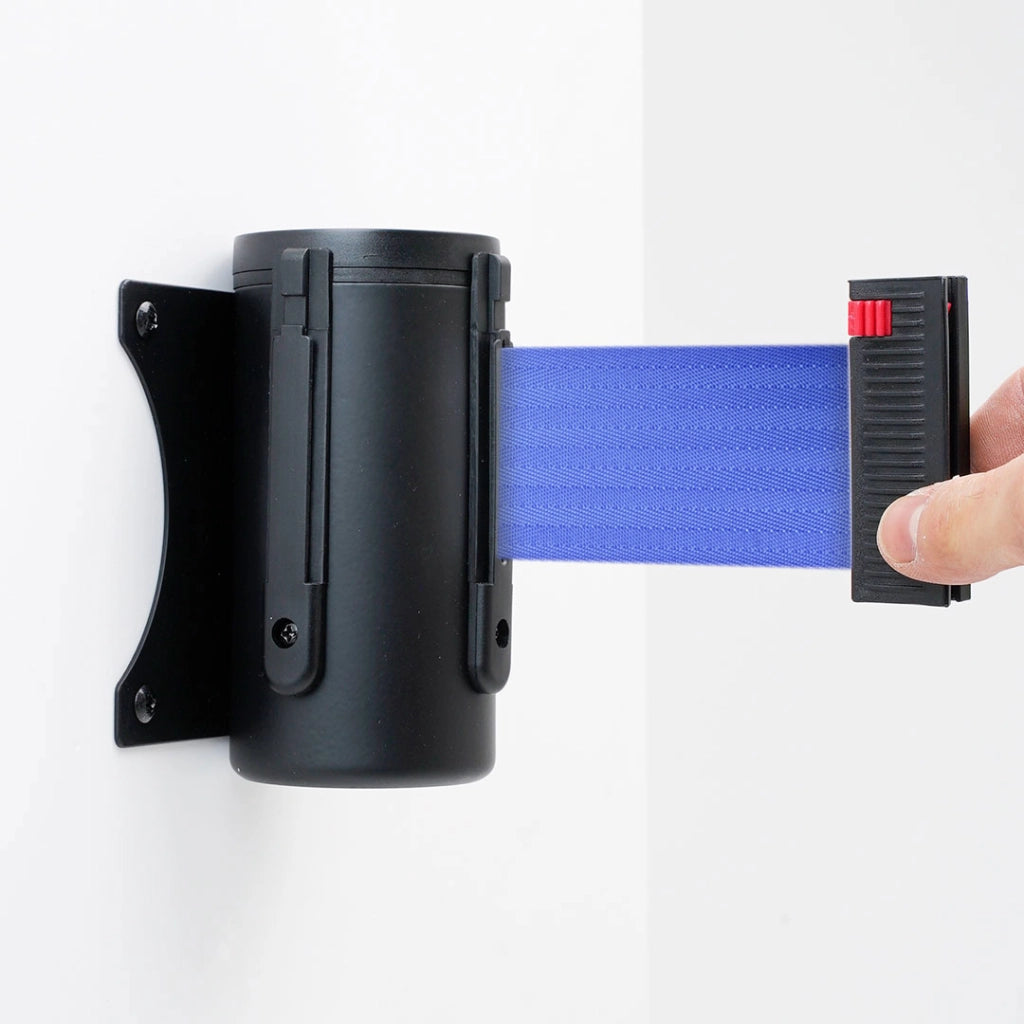 Tendinastro da Parete 3 m con Clip di Chiusura Nastro Blu