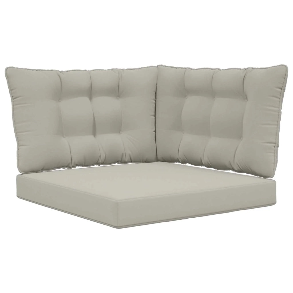 Cuscino per divano da esterno 3 pcs Grigio Poliestere 900915
