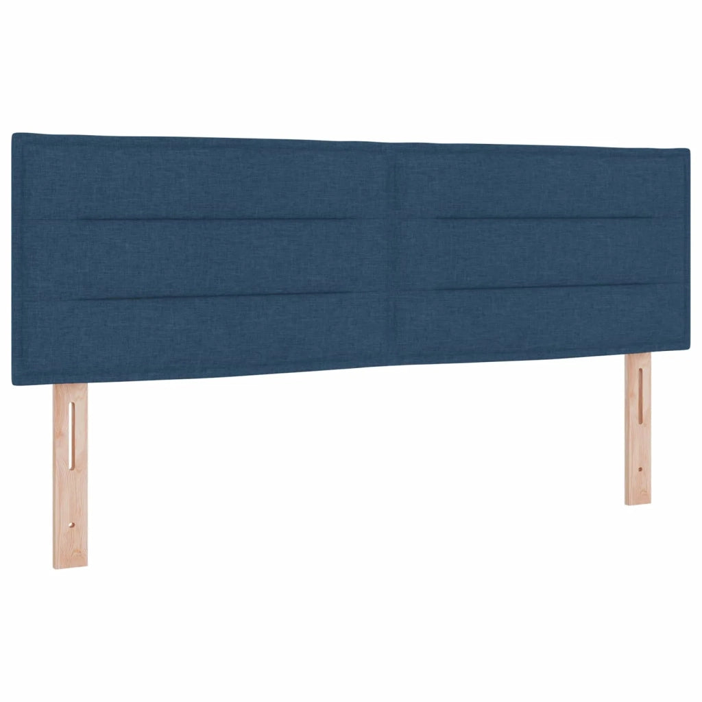 Letto box spring con materasso Blu 140 x 200 cm Tessuto 3452945
