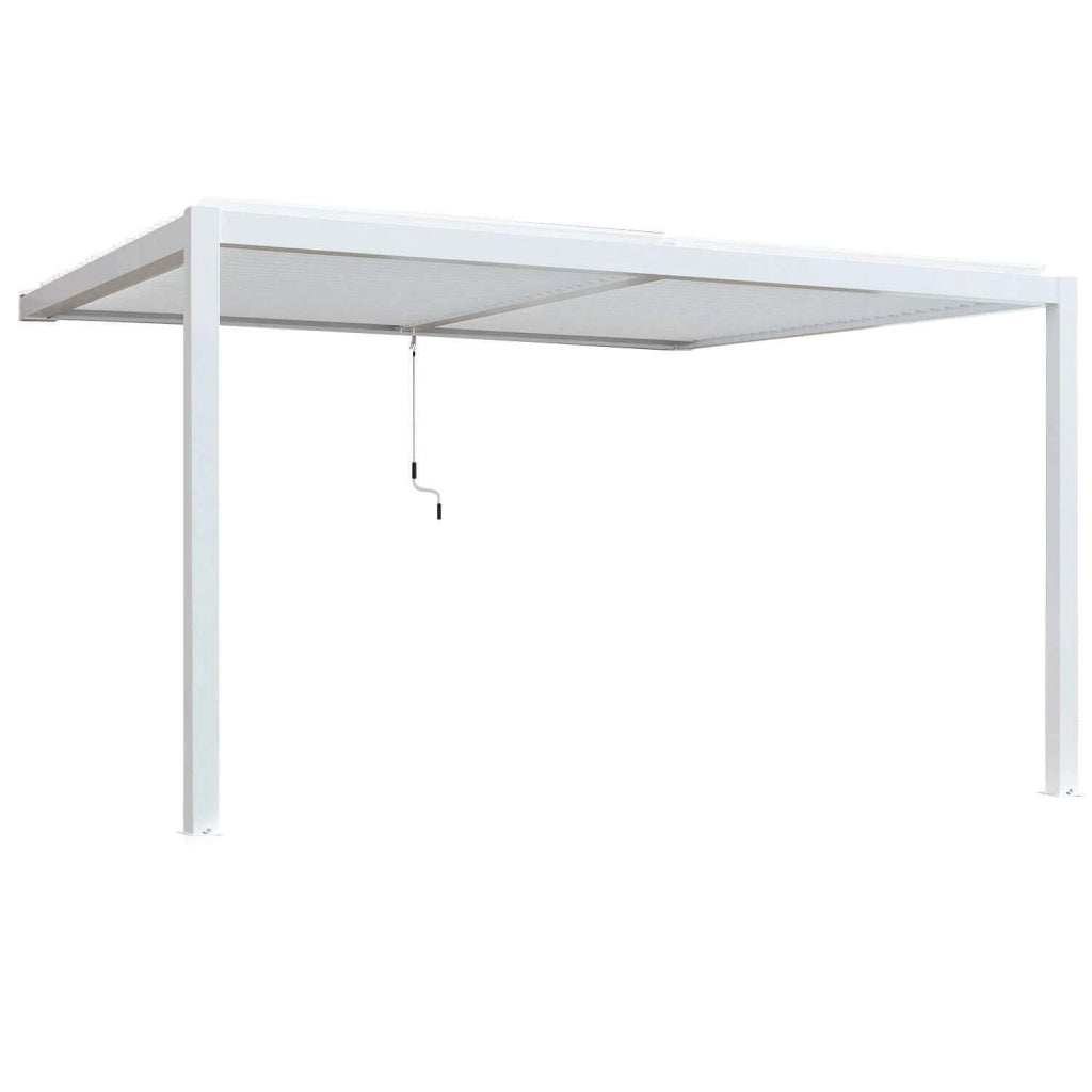 Pergola Bioclimatica addossata in alluminio - TONY