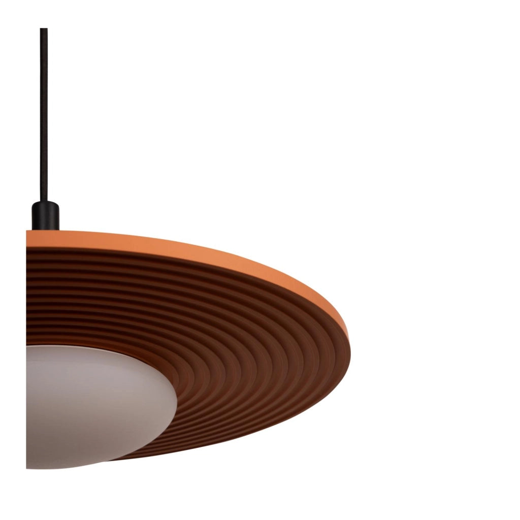 Lampada a sospensione CARMINO LED 8W terracotta legno