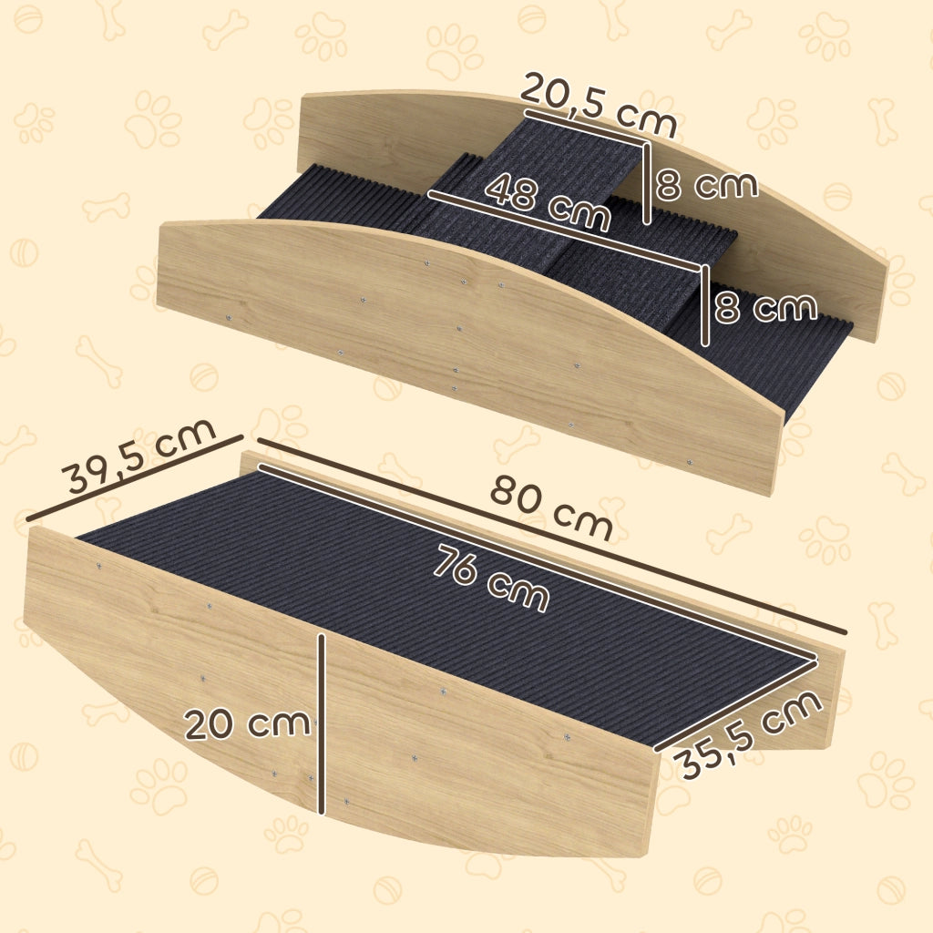 Gioco per Cani Agility 2 in 1 ¨C Minimal ¨C Legno 80x40 cm