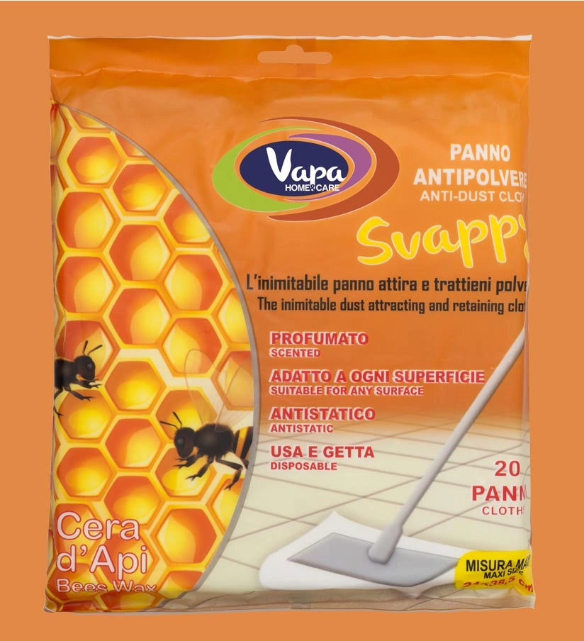 SVAPPY PANNI CATTURA POLVERE CERA D'API 20 PZ