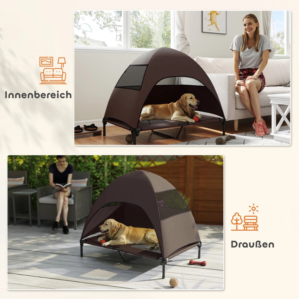 Cuccia per Cani con Tetto ¨C Minimal ¨C 106x76x99 cm Marrone
