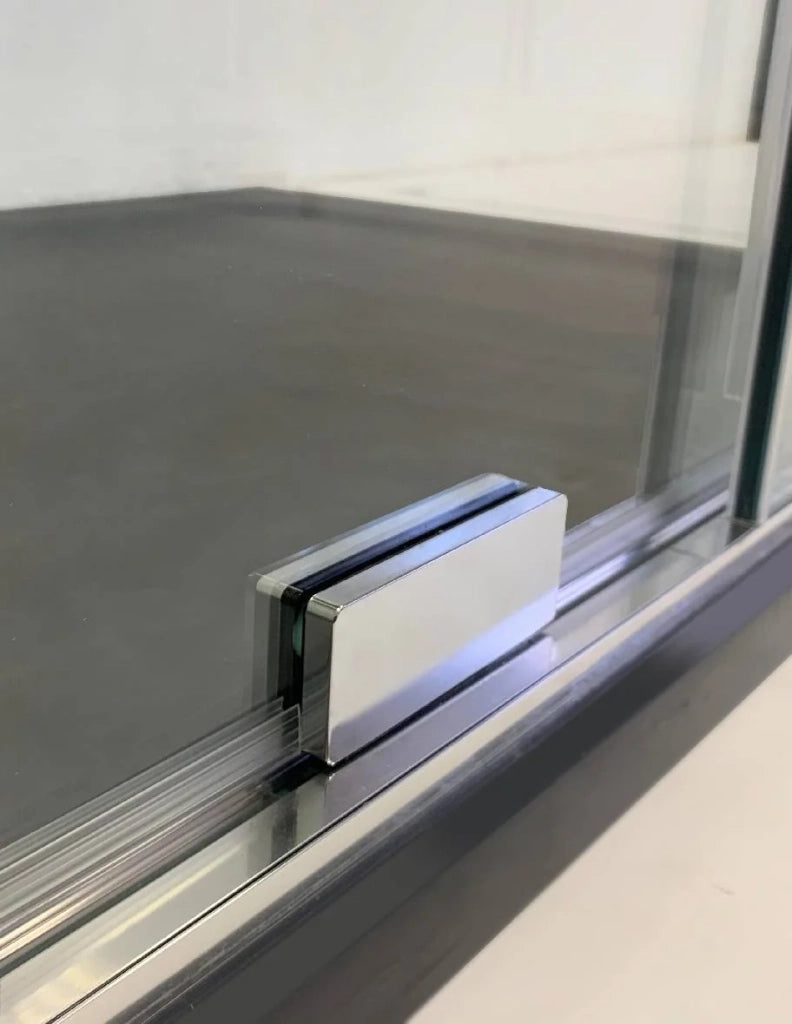 Box doccia CIRENE (KENNA) 1+1 con lato fisso laterale 160x90 cm Cromo Barra Parallela