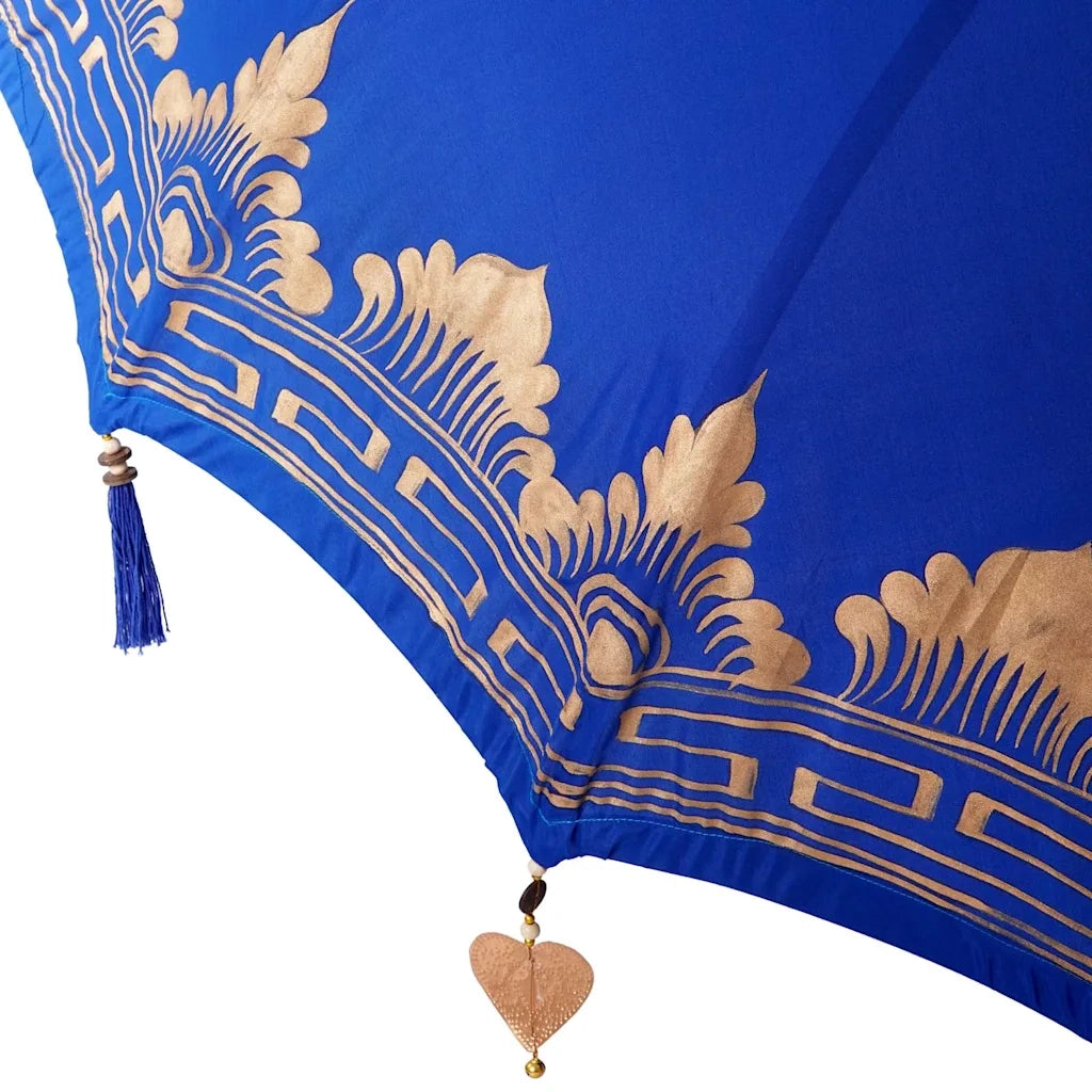 Ombrello balinese con base Blu 215 x 215 x 260 cm