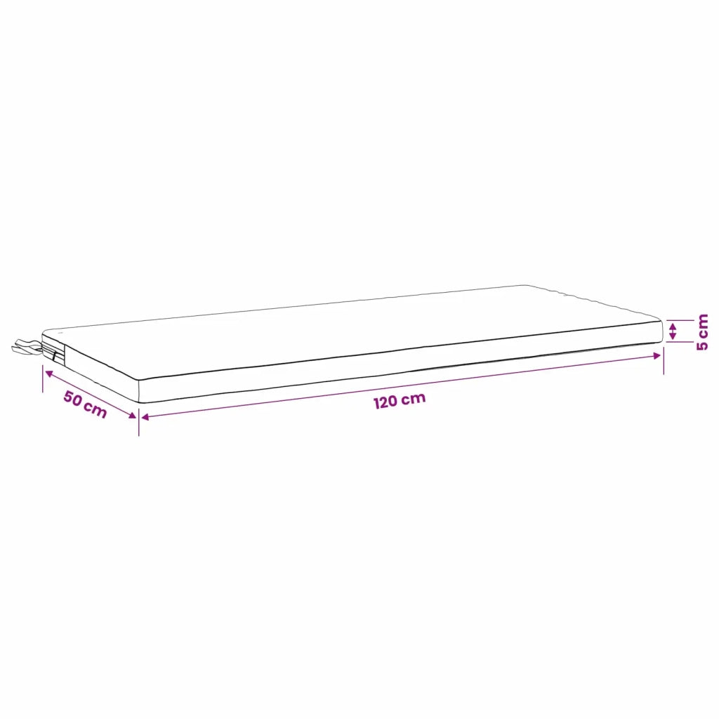 Cuscino per panchina SOEST 100% Poliestere Turchese 949366