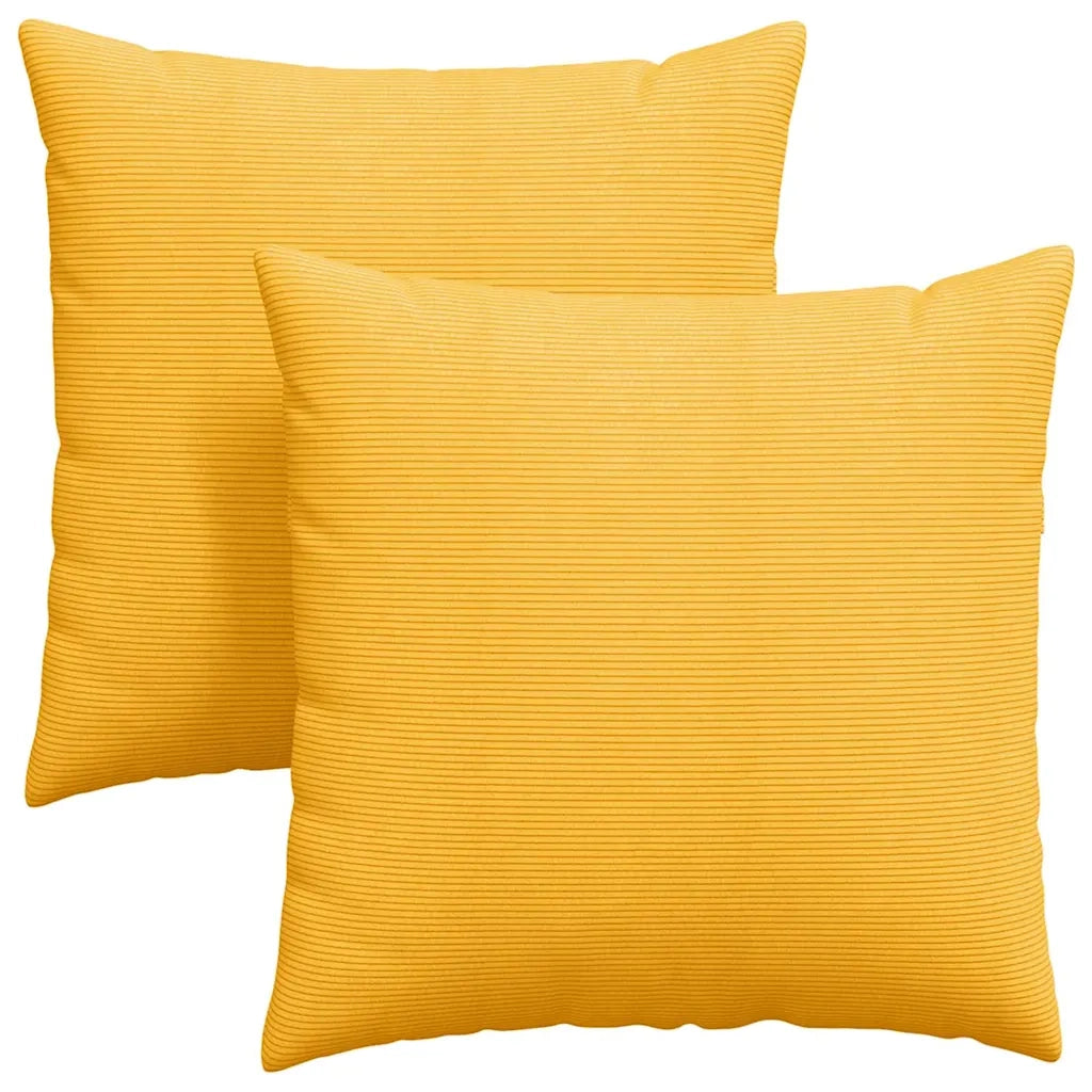 Cuscini da Divano 2 pcs Giallo Chiaro 80 x 80 cm 42014081