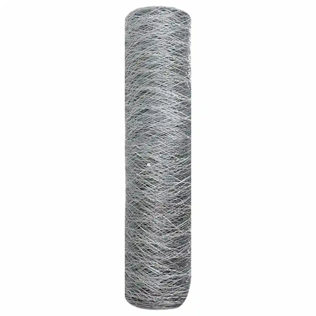 Recinzione Esagonale Argento 0,6 x 25 m Acciaio zincato 42005671