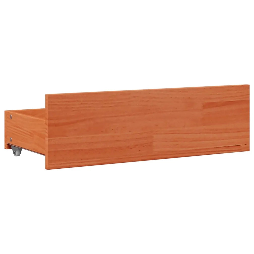Giroletto senza Materasso con Cassetti Marrone Cera 90x190 cm 3308827