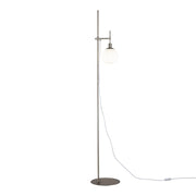 Lampada da terra Maytoni Erich nichel sfera bianca E14