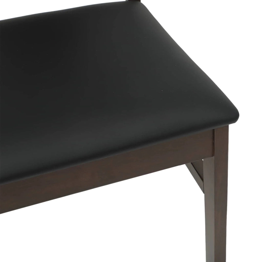 Sedia da pranzo 2 pcs Marrone chiaro e nero 42020502