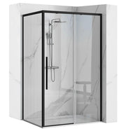 Cabina Doccia Solar Black Mat 90x90 senza piatto doccia