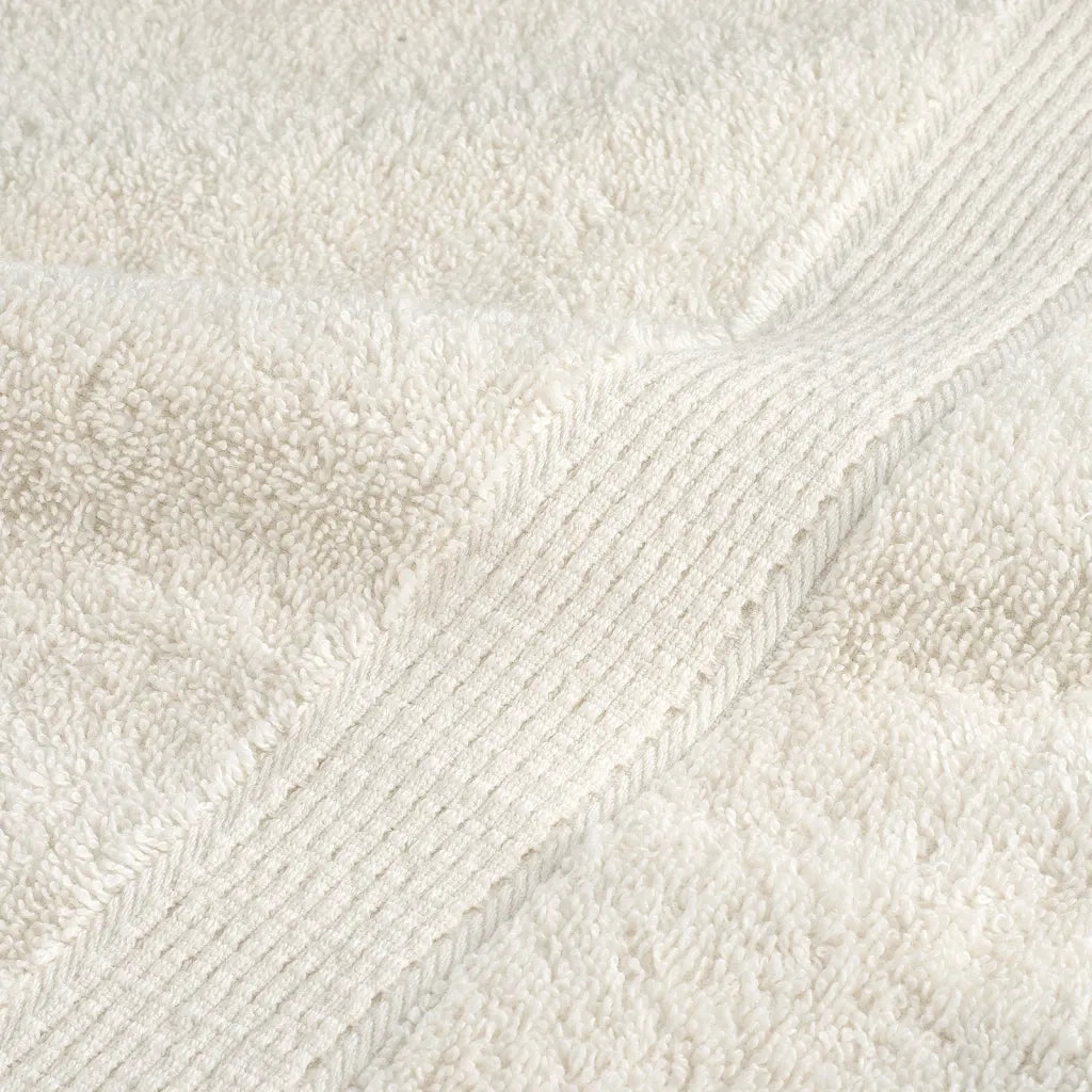 Asciugamani Premium SOLUND 4 pz | Teli per bagno Crema 100x200 cm 600 g/m2