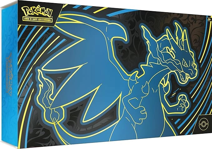Pokemon GCC, Collezione Ultra Premium Mega Charizard X EX,The Pokemon  Comapny,Eta 6+