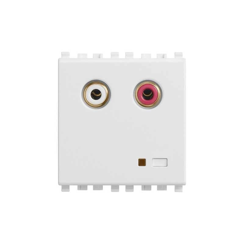 20582.B Ingresso Audio Rca 2M Bianco